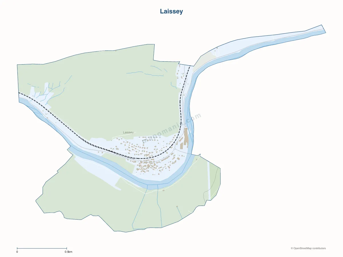 Carte de Laissey à personnaliser