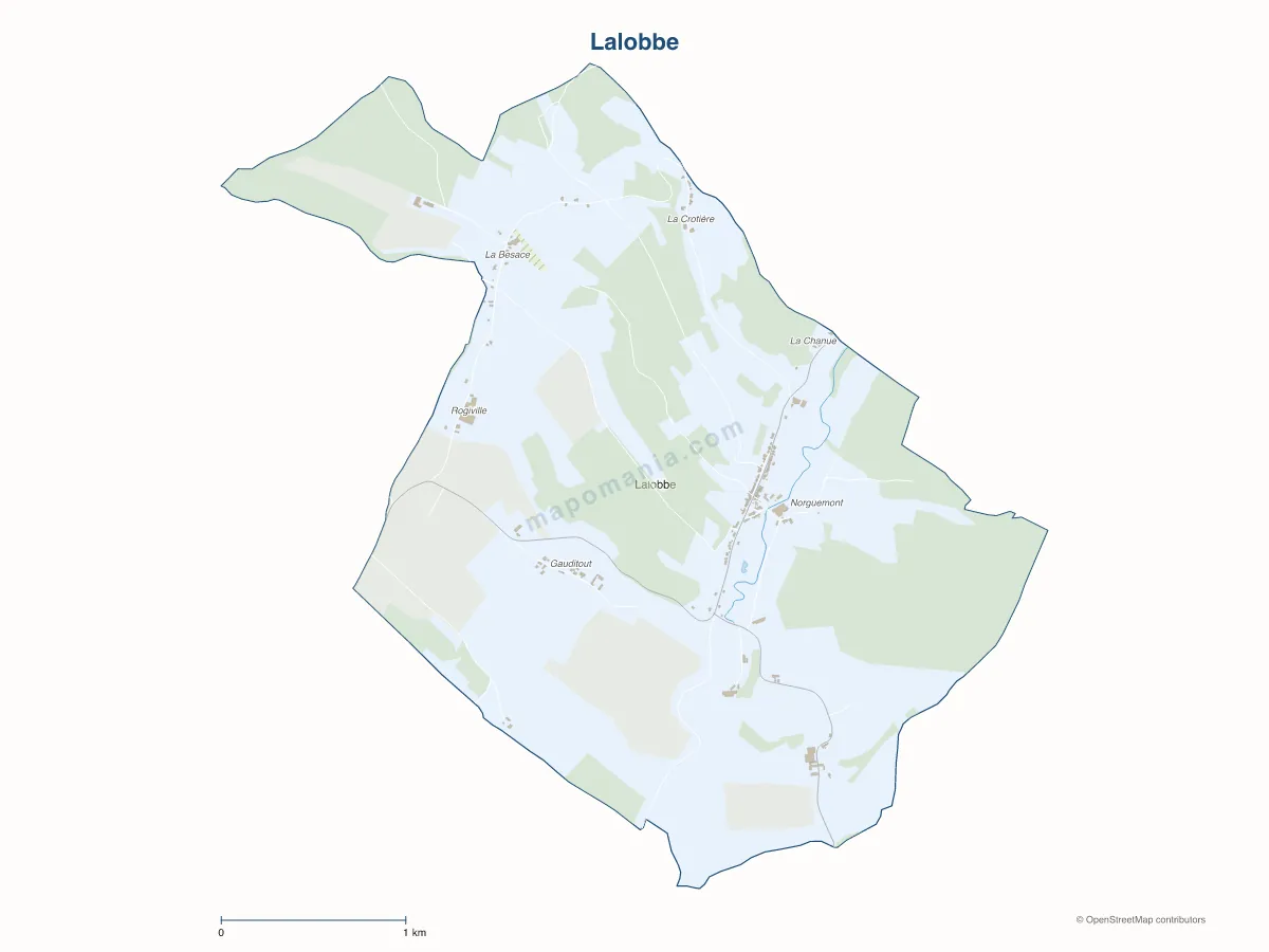 Carte de Lalobbe à personnaliser