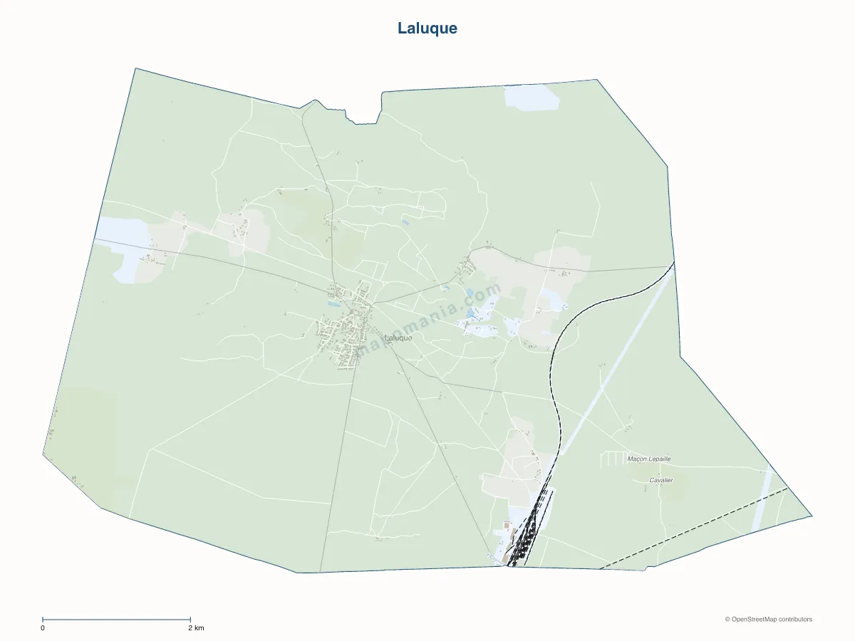 Carte de Laluque à personnaliser
