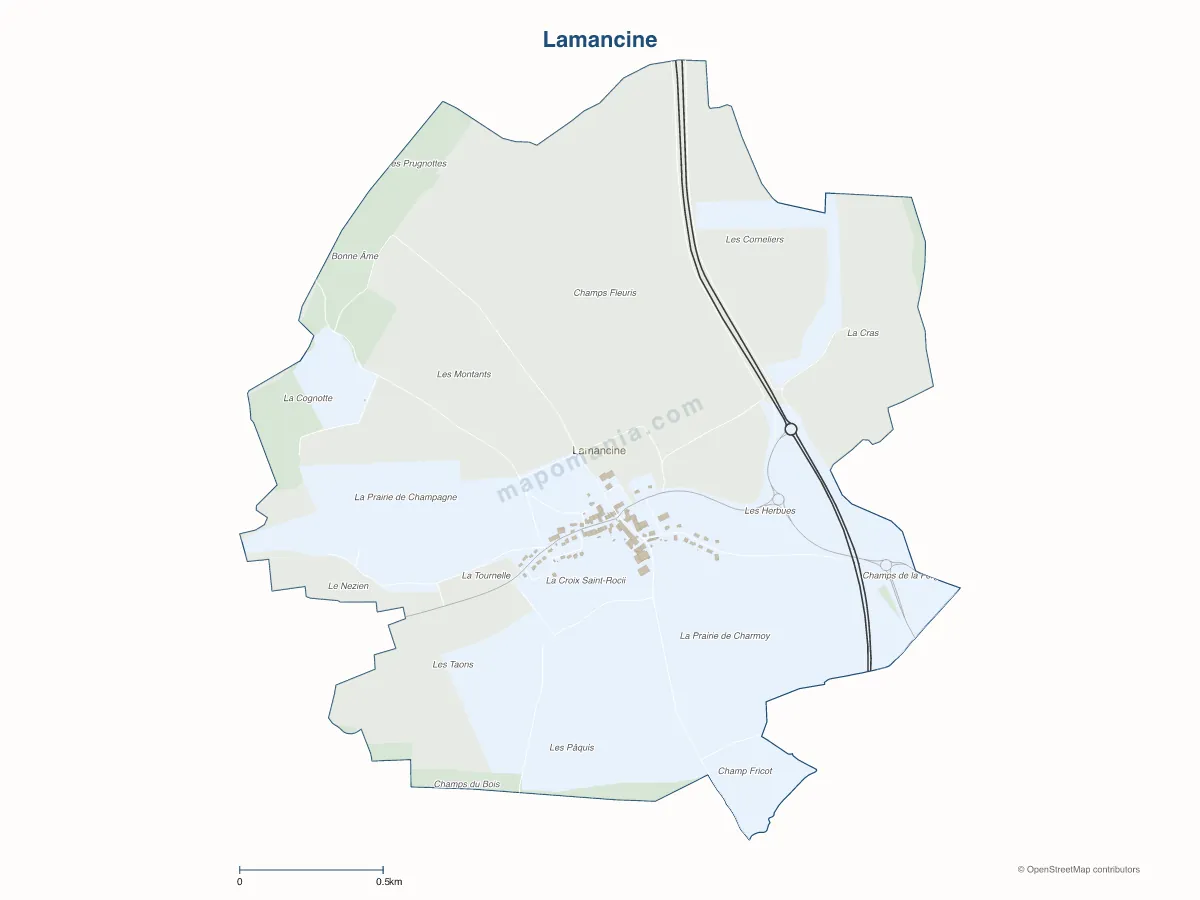 Carte de Lamancine à personnaliser