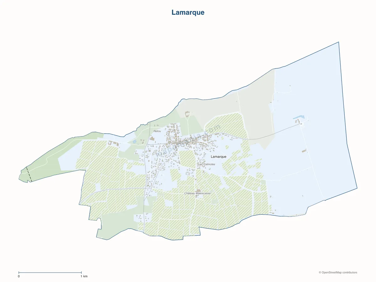 Carte de Lamarque à personnaliser
