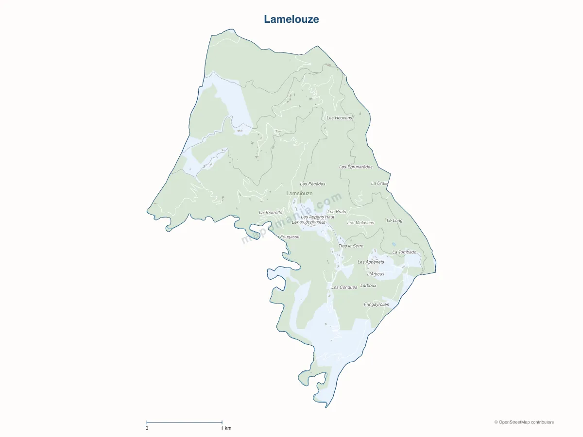 Carte de Lamelouze à personnaliser