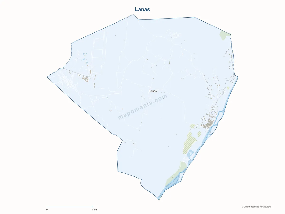 Carte de Lanas à personnaliser