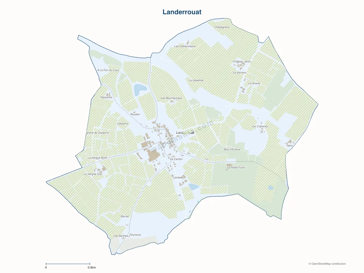 Carte de Landerrouat à personnaliser