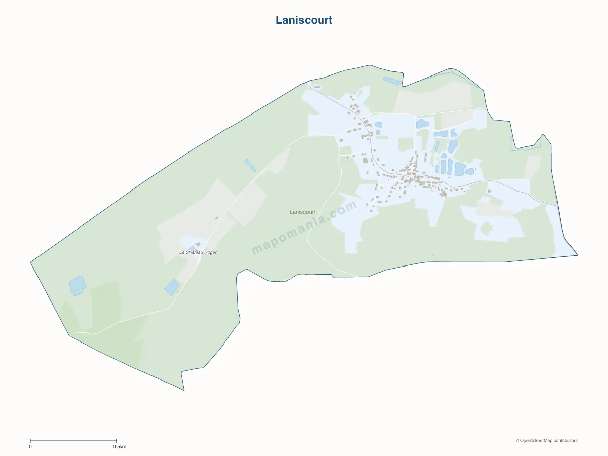 Carte de Laniscourt à personnaliser