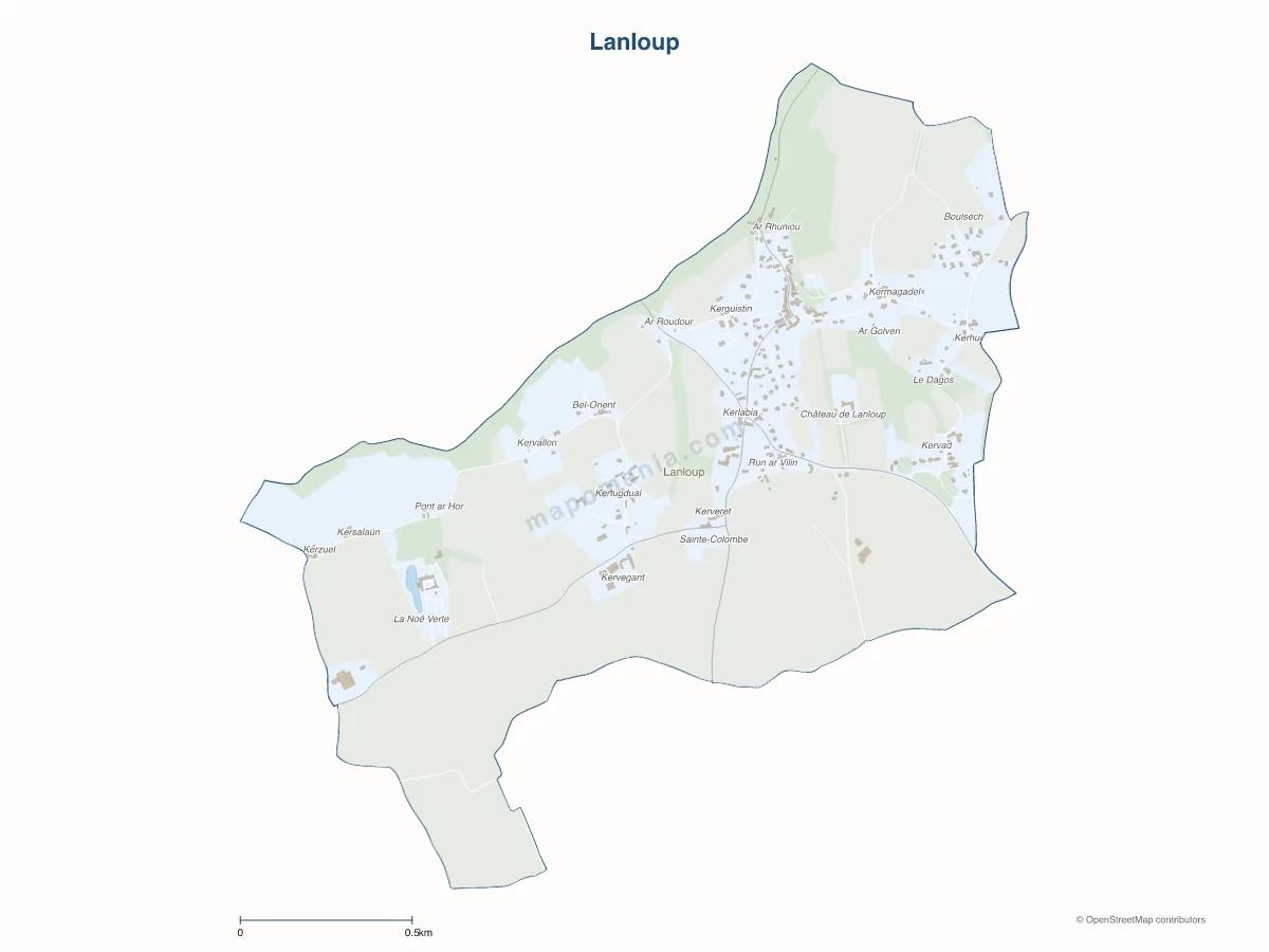 Carte de Lanloup à personnaliser