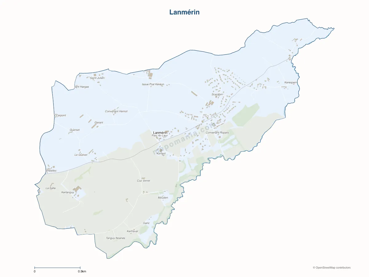 Carte de Lanmérin à personnaliser
