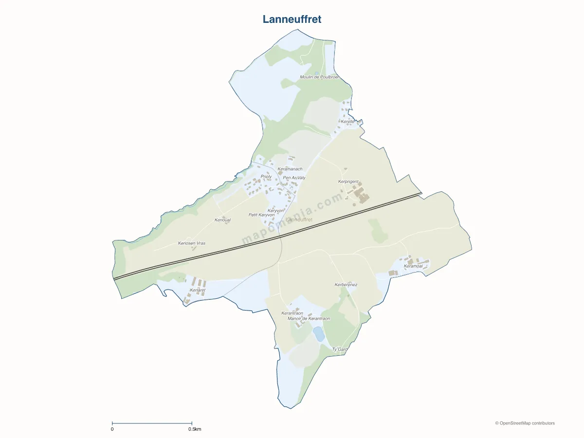 Carte de Lanneuffret à personnaliser