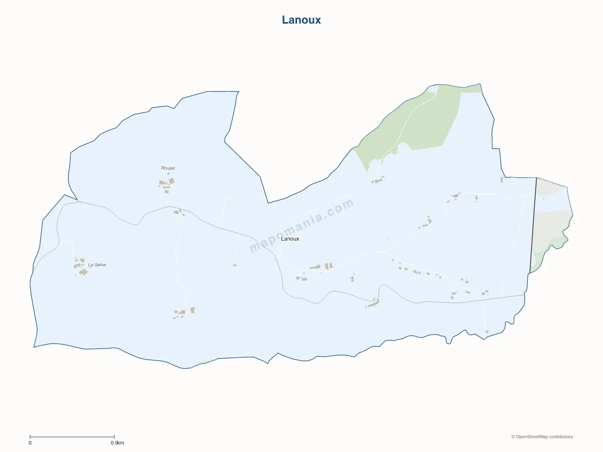 Carte de Lanoux à personnaliser