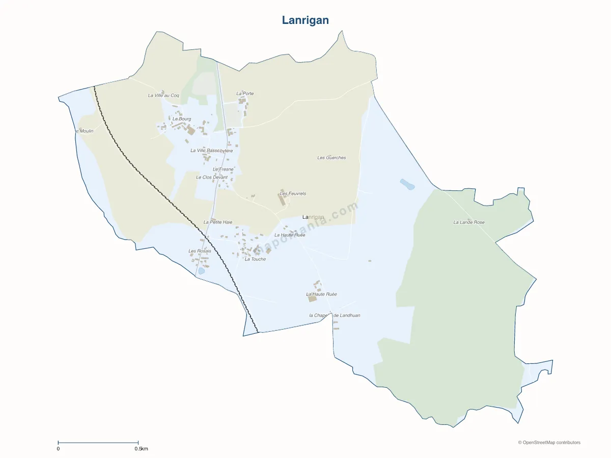Carte de Lanrigan à personnaliser