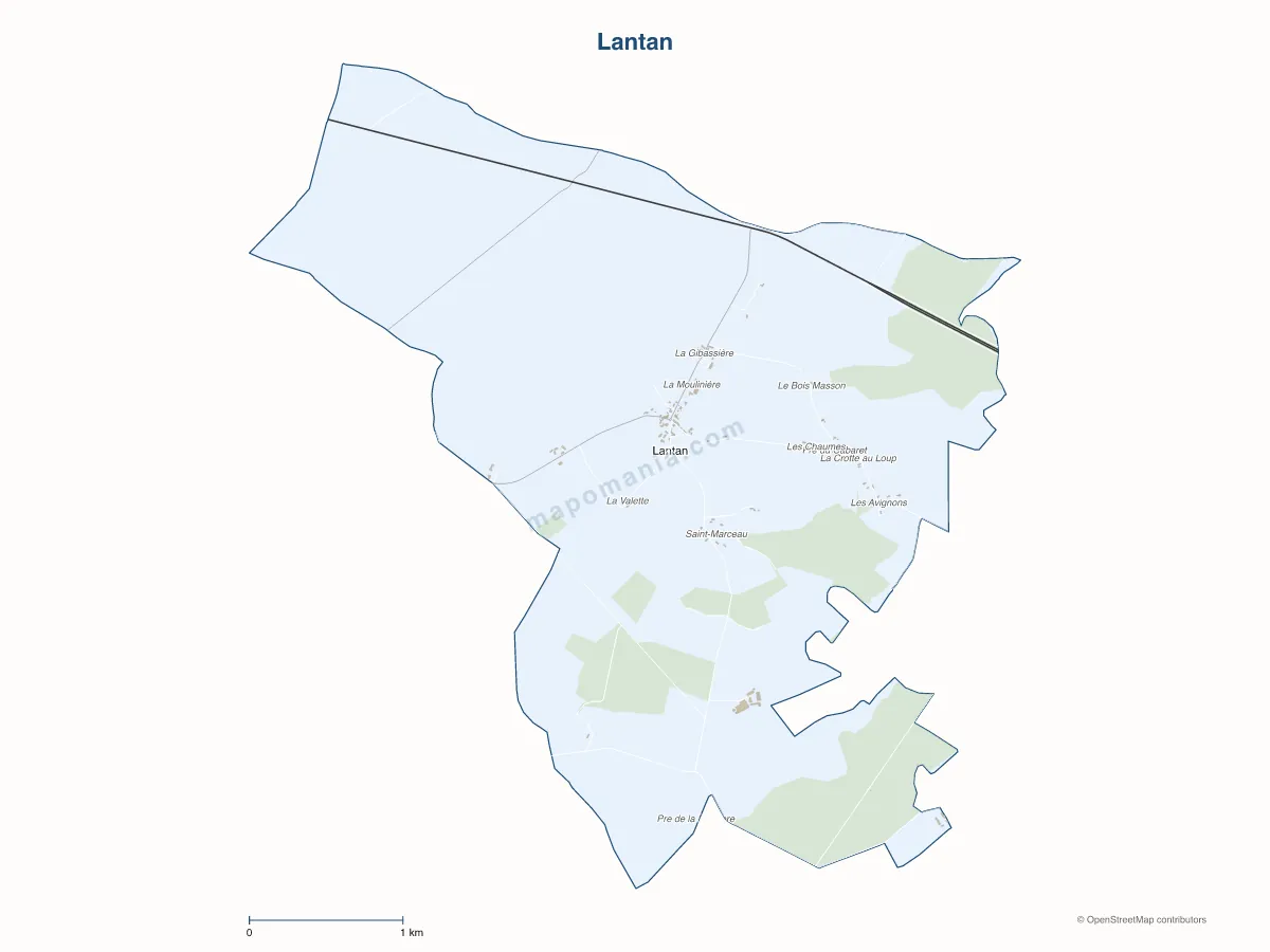 Carte de Lantan à personnaliser