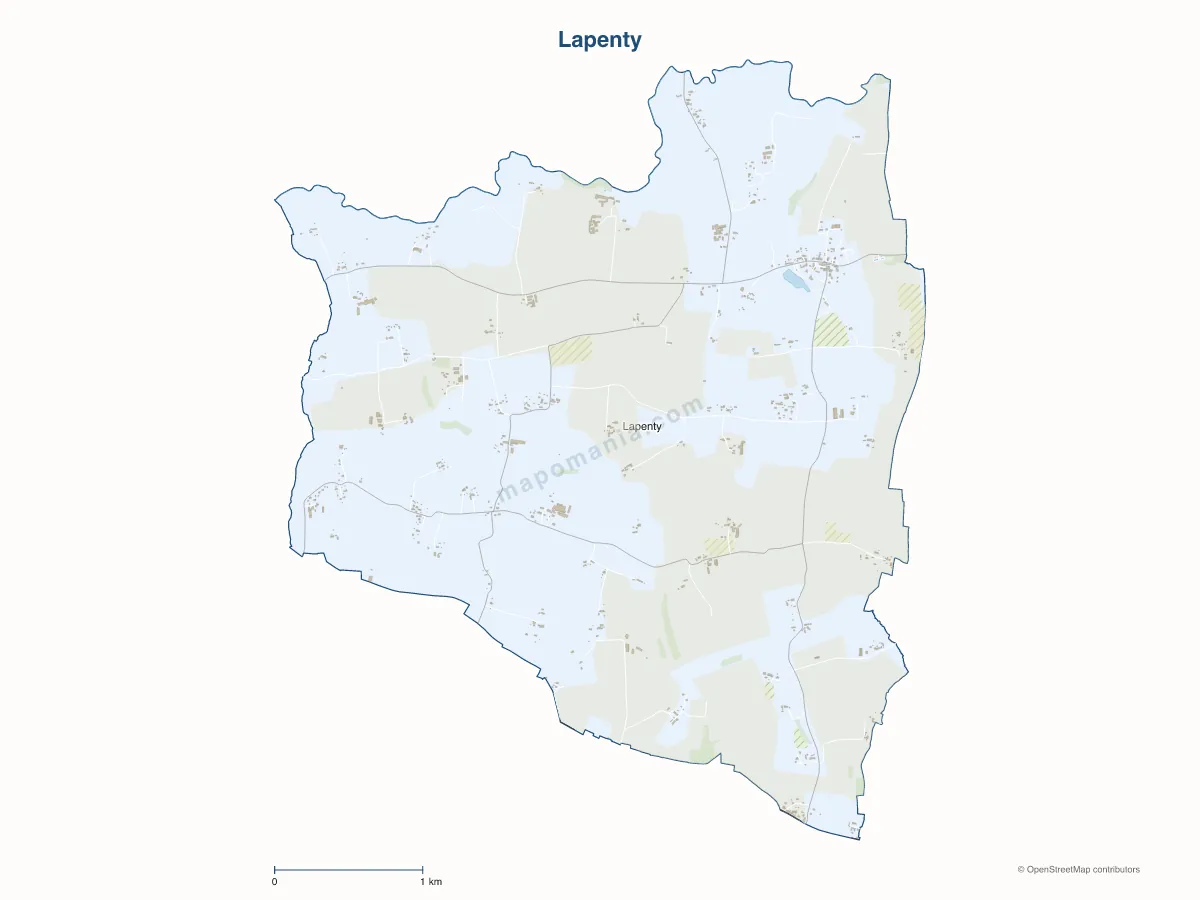 Carte de Lapenty à personnaliser