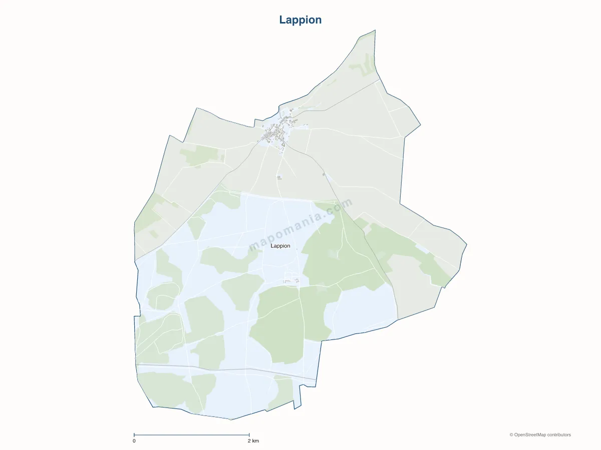 Carte de Lappion à personnaliser