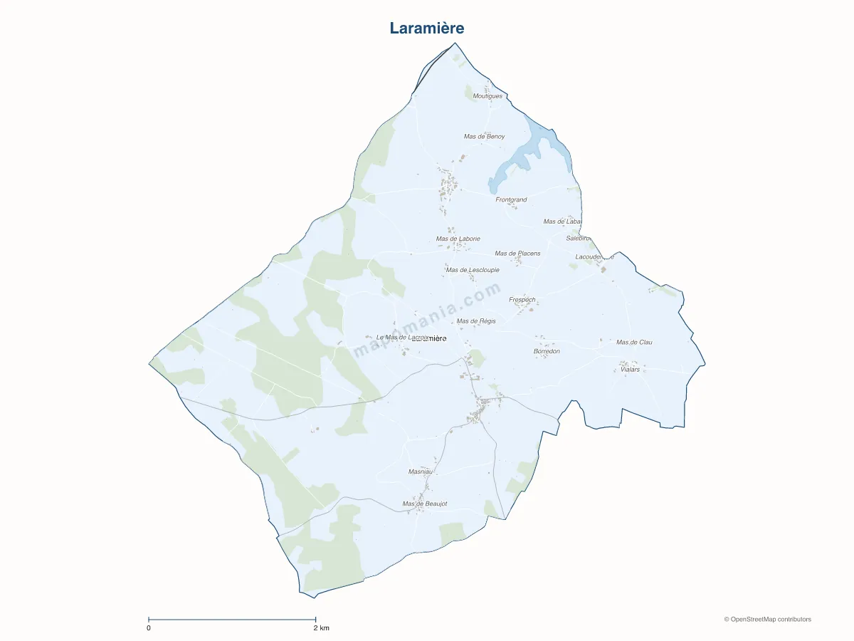 Carte de Laramière à personnaliser