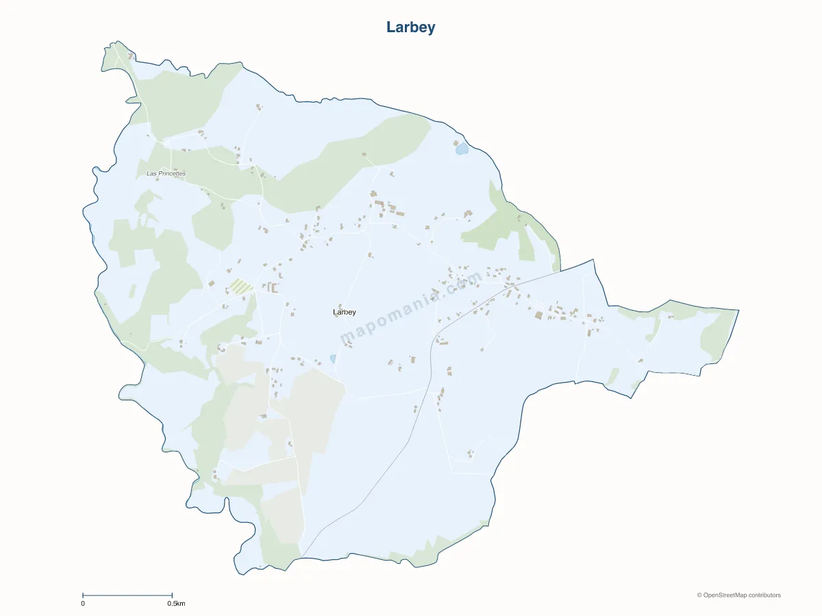 Carte de Larbey à personnaliser