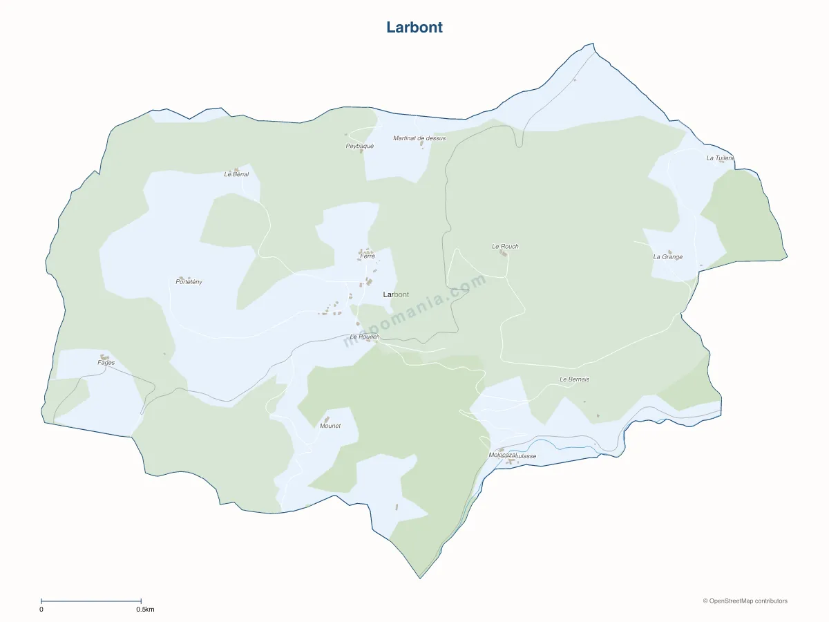 Carte de Larbont à personnaliser