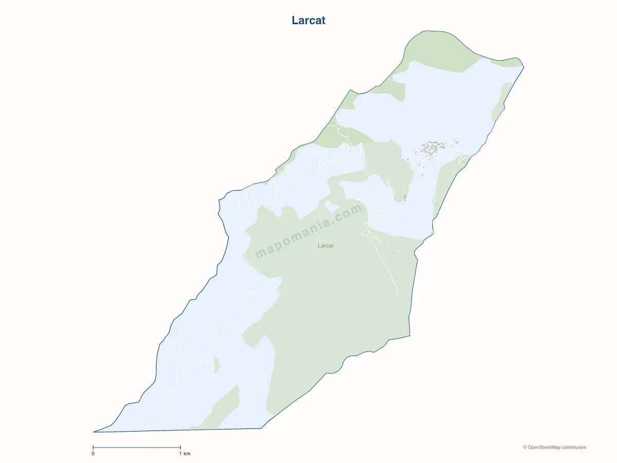 Carte de Larcat à personnaliser