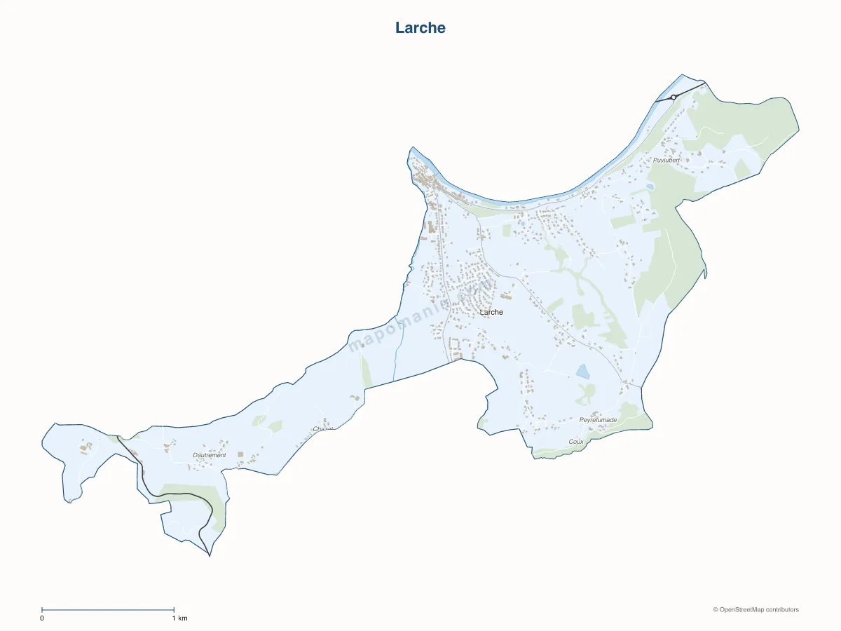 Carte de Larche à personnaliser