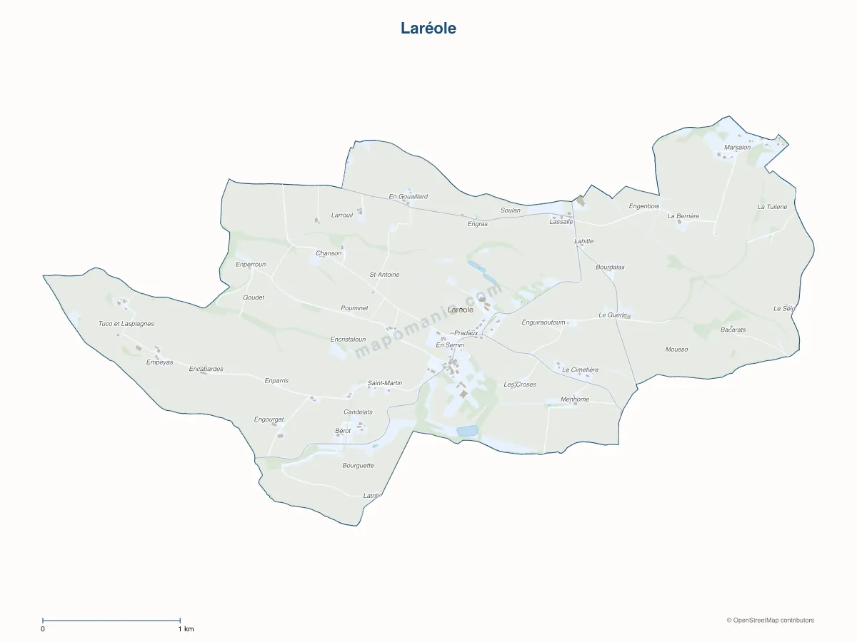 Carte de Laréole à personnaliser