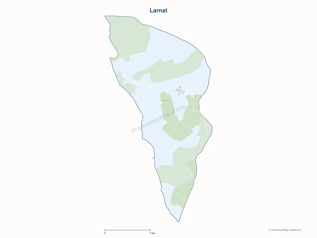Carte de Larnat à personnaliser