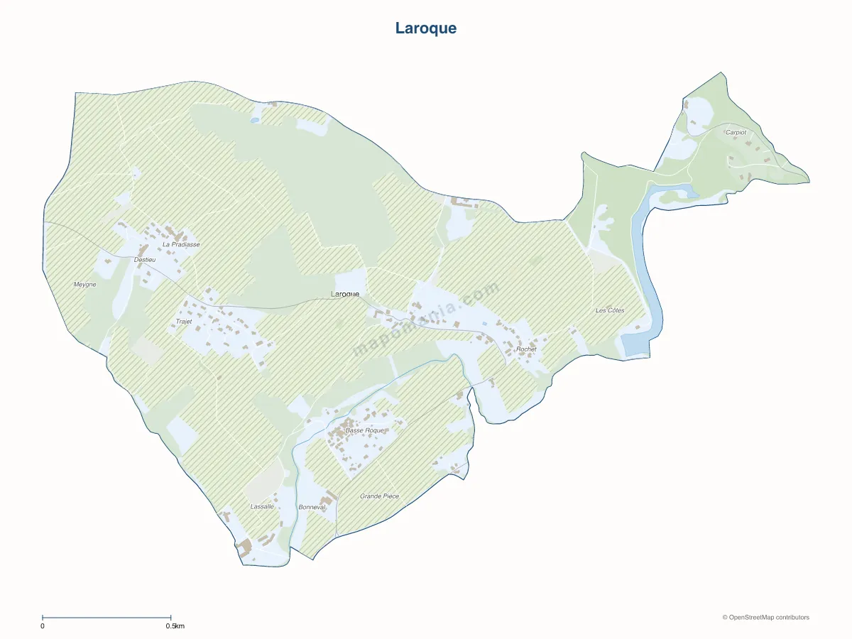 Carte de Laroque à personnaliser