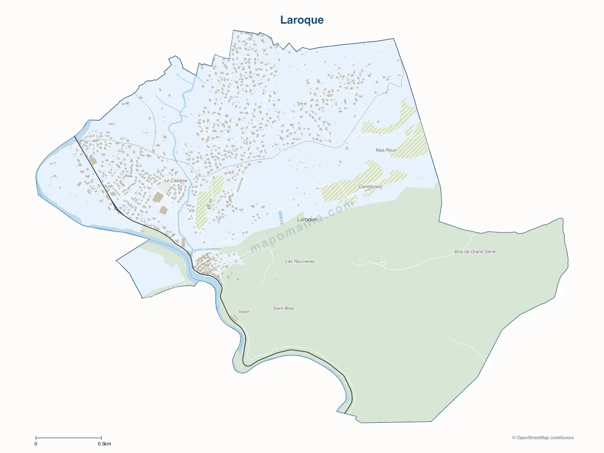 Carte de Laroque à personnaliser