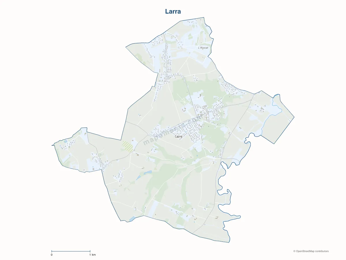 Carte de Larra à personnaliser