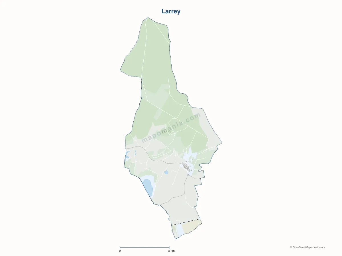 Carte de Larrey à personnaliser