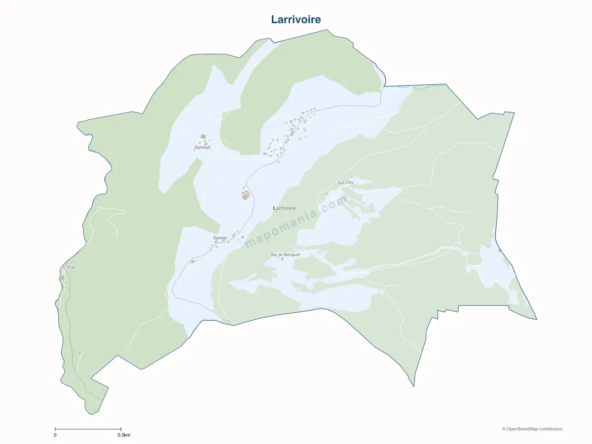 Carte de Larrivoire à personnaliser