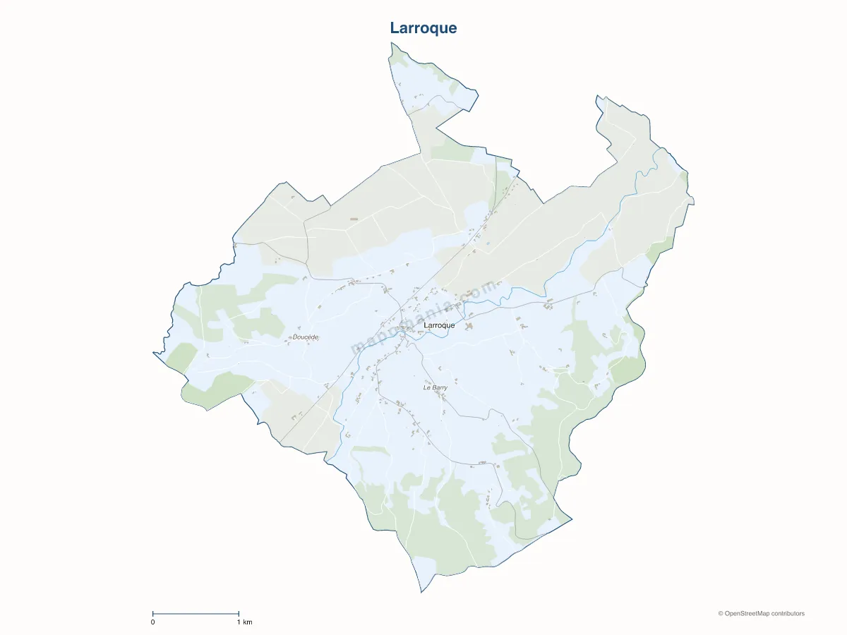 Carte de Larroque à personnaliser