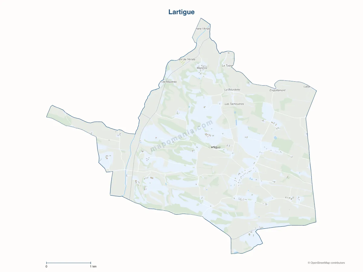 Carte de Lartigue à personnaliser