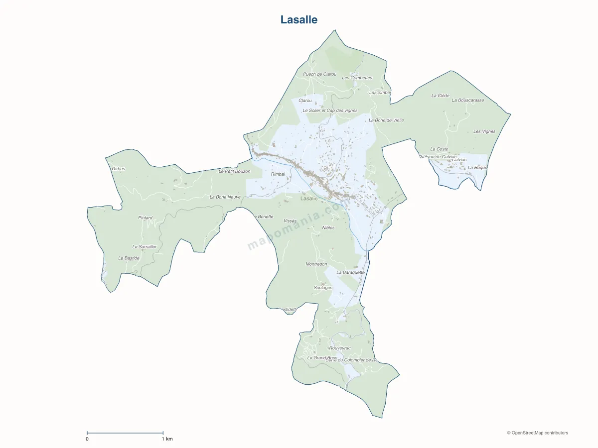 Carte de Lasalle à personnaliser