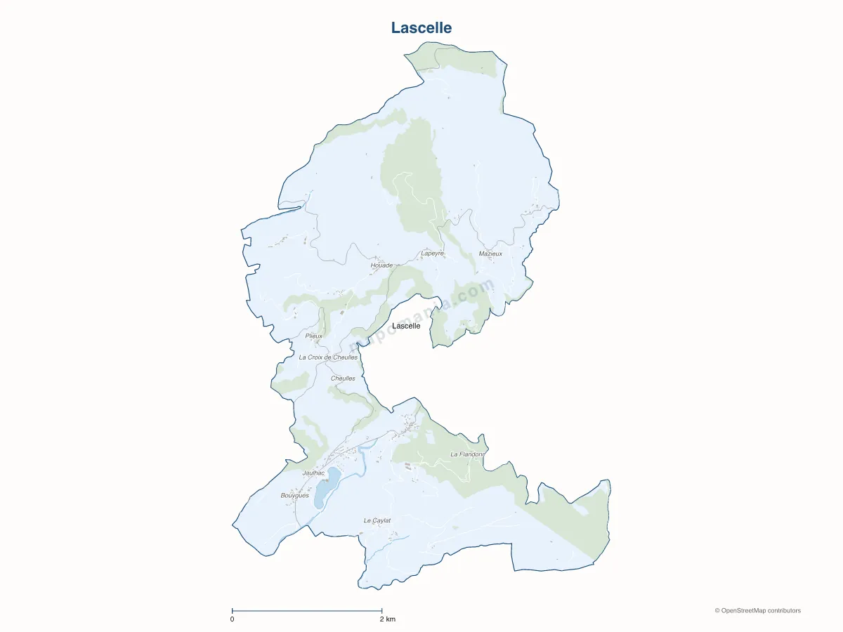 Carte de Lascelle à personnaliser