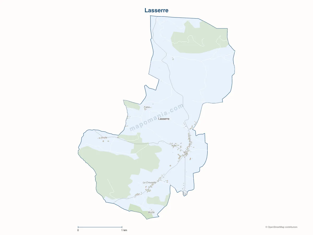 Carte de Lasserre à personnaliser