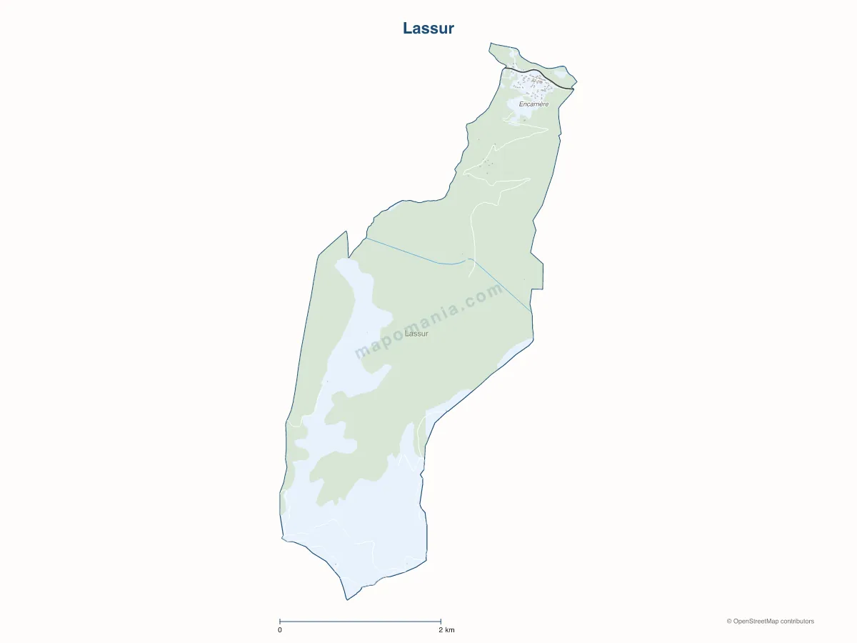 Carte de Lassur à personnaliser