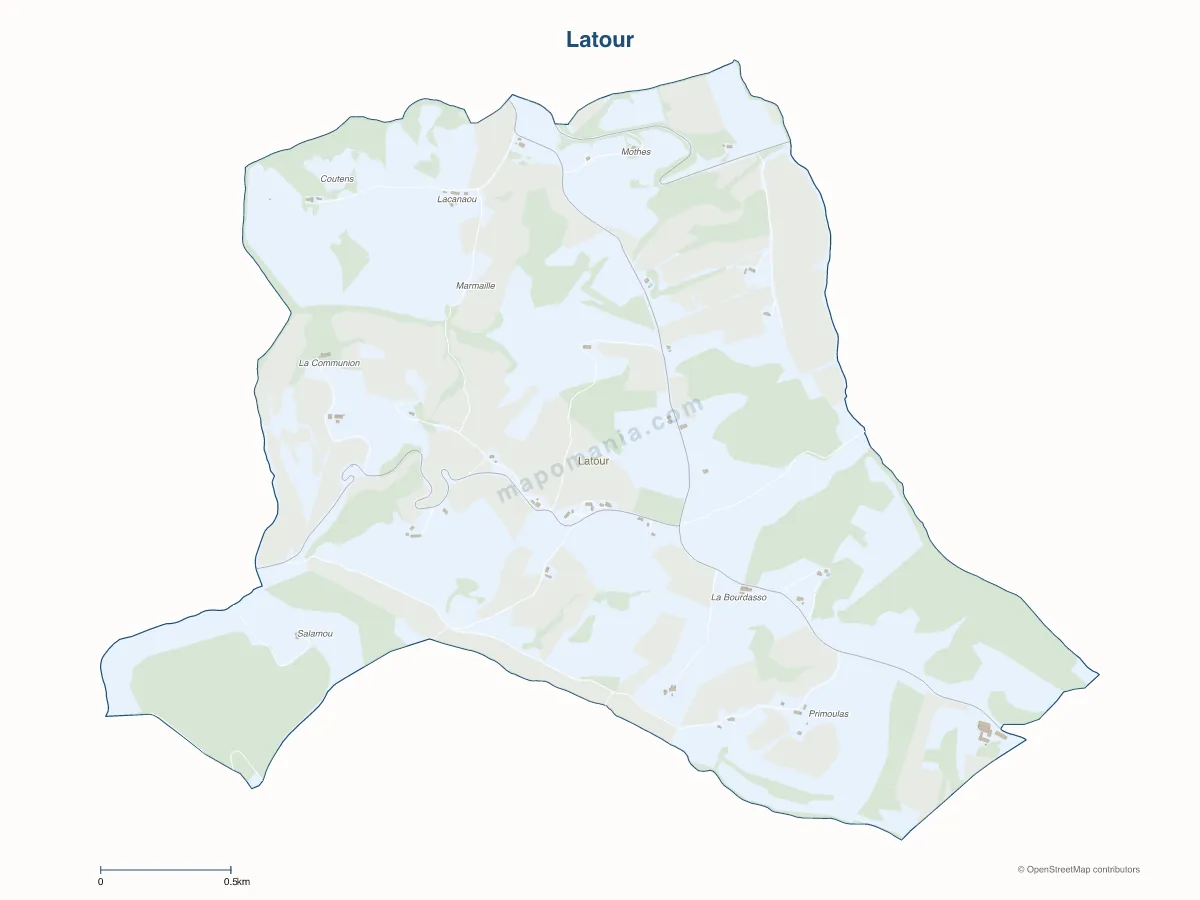 Carte de Latour à personnaliser