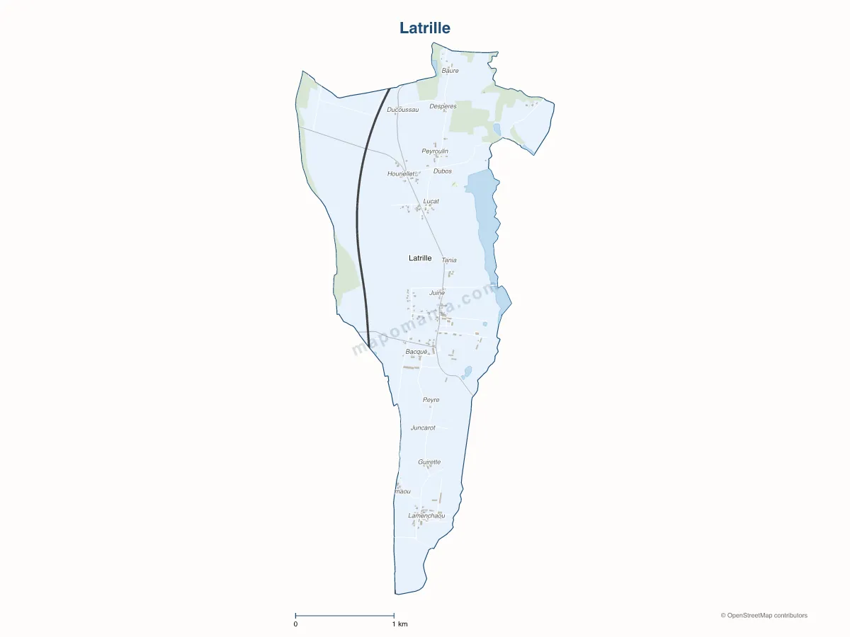 Carte de Latrille à personnaliser
