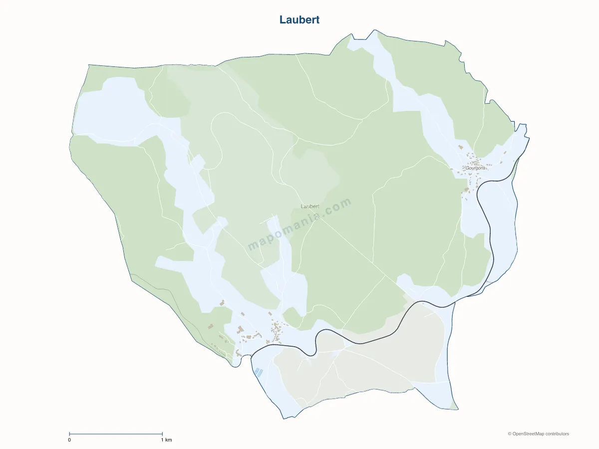 Carte de Laubert à personnaliser