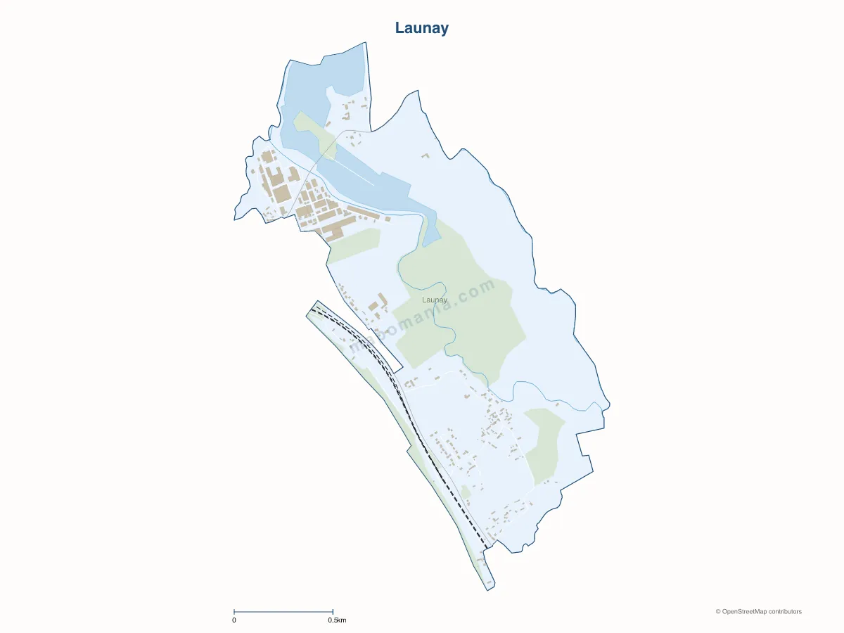 Carte de Launay à personnaliser