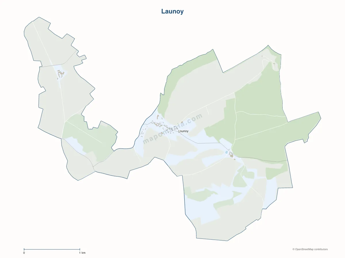Carte de Launoy à personnaliser