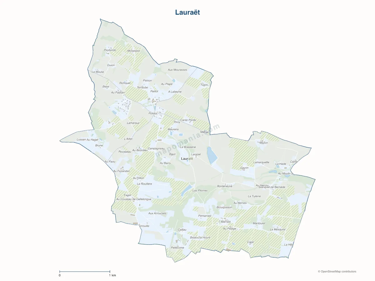 Carte de Lauraët à personnaliser