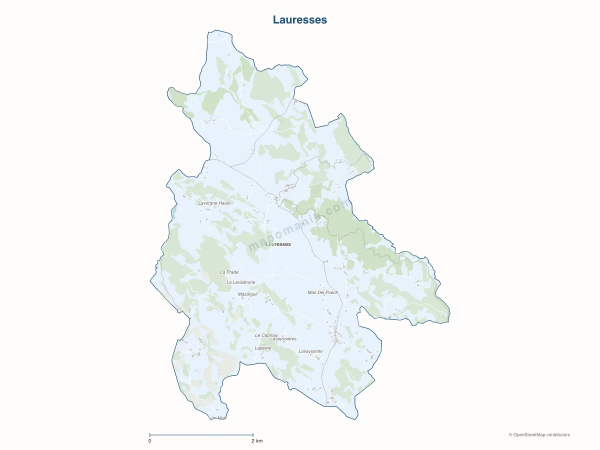 Carte de Lauresses à personnaliser