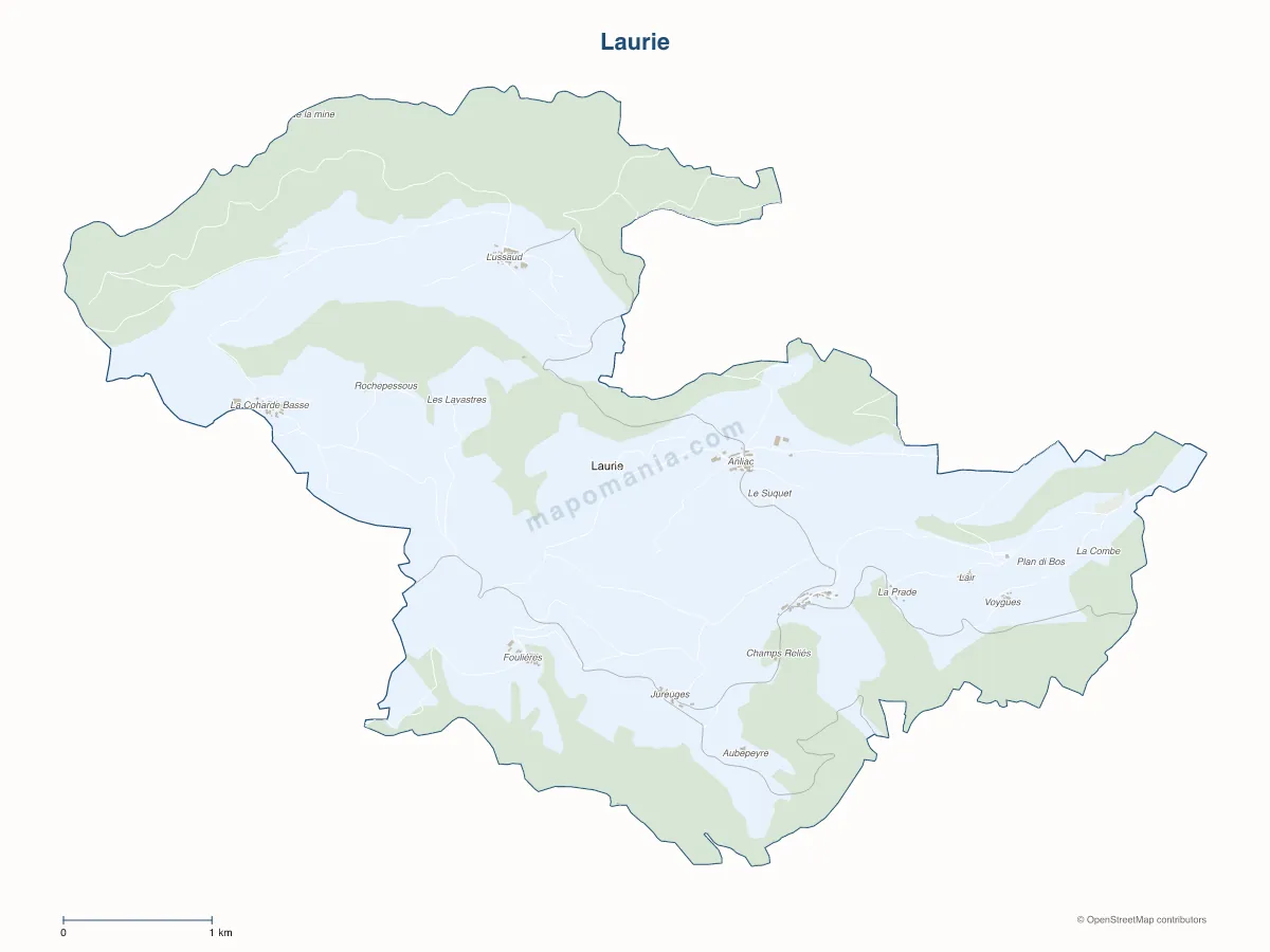 Carte de Laurie à personnaliser