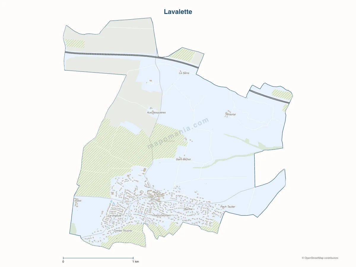 Carte de Lavalette à personnaliser