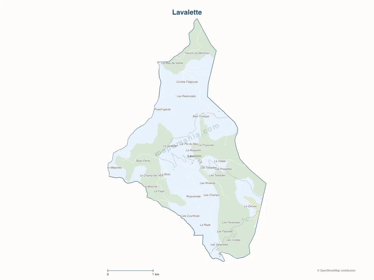Carte de Lavalette à personnaliser