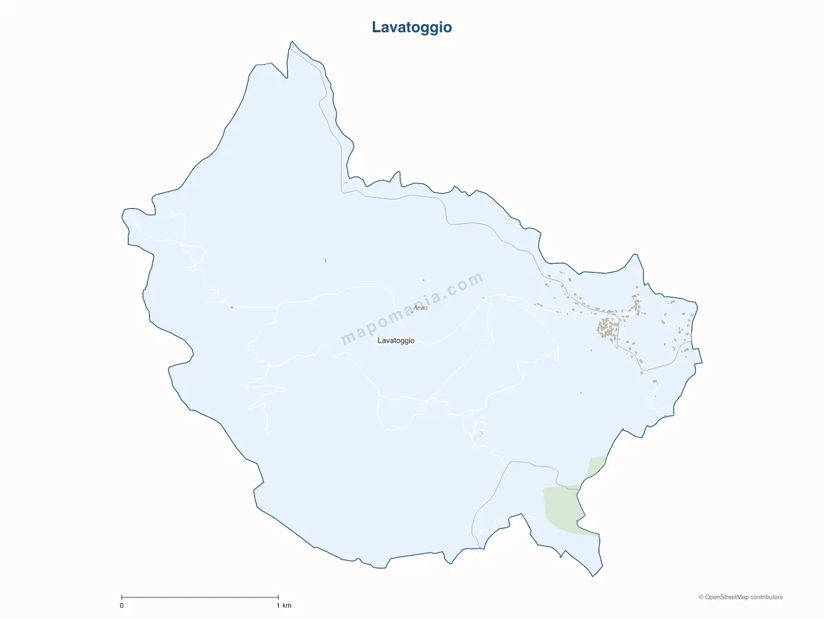 Carte de Lavatoggio à personnaliser