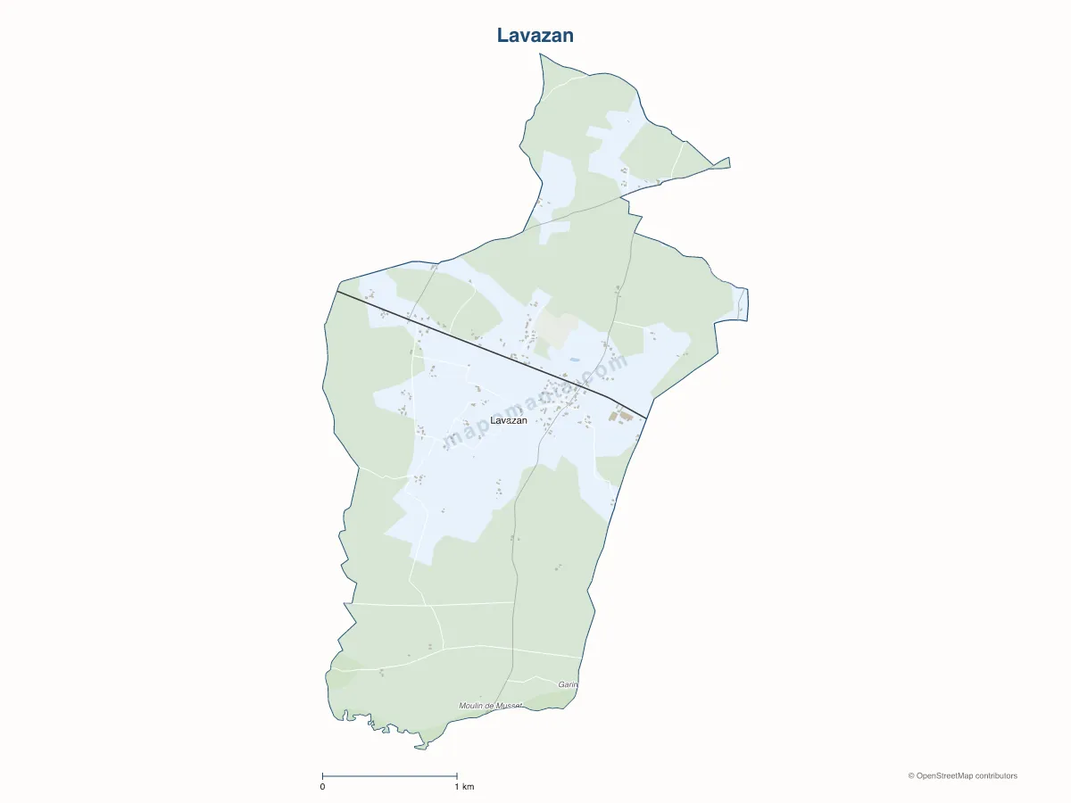 Carte de Lavazan à personnaliser