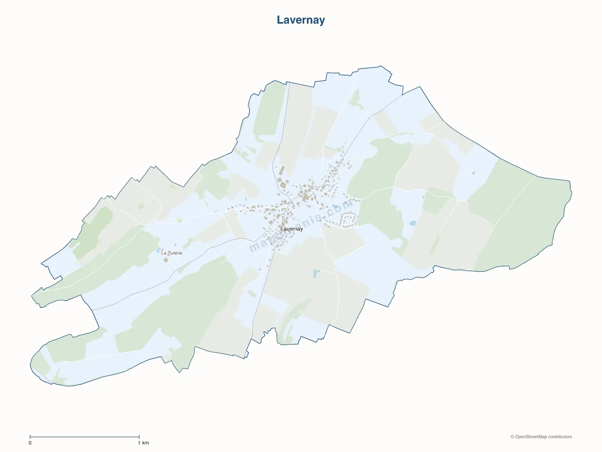 Carte de Lavernay à personnaliser
