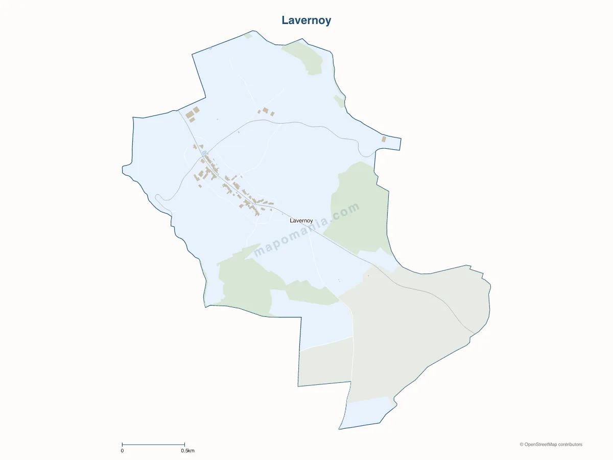 Carte de Lavernoy à personnaliser