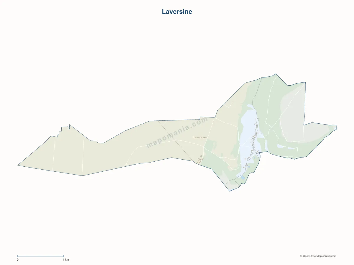 Carte de Laversine à personnaliser